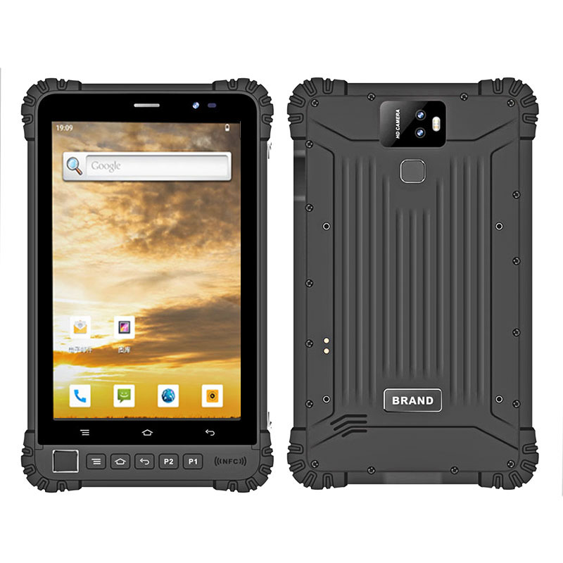 Cheapest Factory 8 Inch Rugged Ex-proof Tablets Android IP68 Mobile Rugged Tablet PC with NFC Fingerprint 2D Barcode Scanner