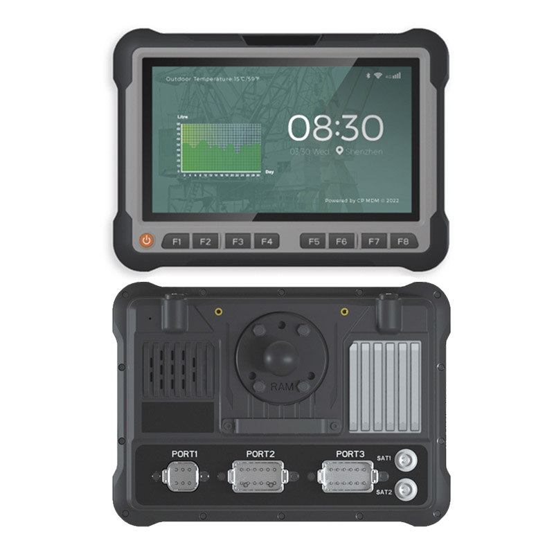 Cheapest Factory 8" Vehicle Mount Tablet RS232/485/RJ45 DC CVBS Camera CAN Port Vehicle Tablet PC Android or Linux Rugged Tablet