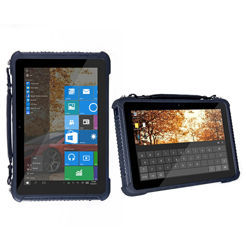 CHEAPEST factory 10 inch Win 10 Home/Pro RJ45 RS232 rugged tablet 4GRAM+64G ROM 4G Network NFC barcode rugged tablet pc