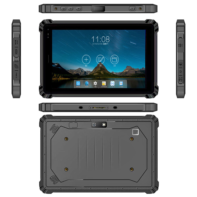 HiDON Hot Selling Cheapest Factory 10 Inch MTK8781 Industrial Rugged Tablet PC with NFC QR Scanner Charging Dock HF UHF RFID