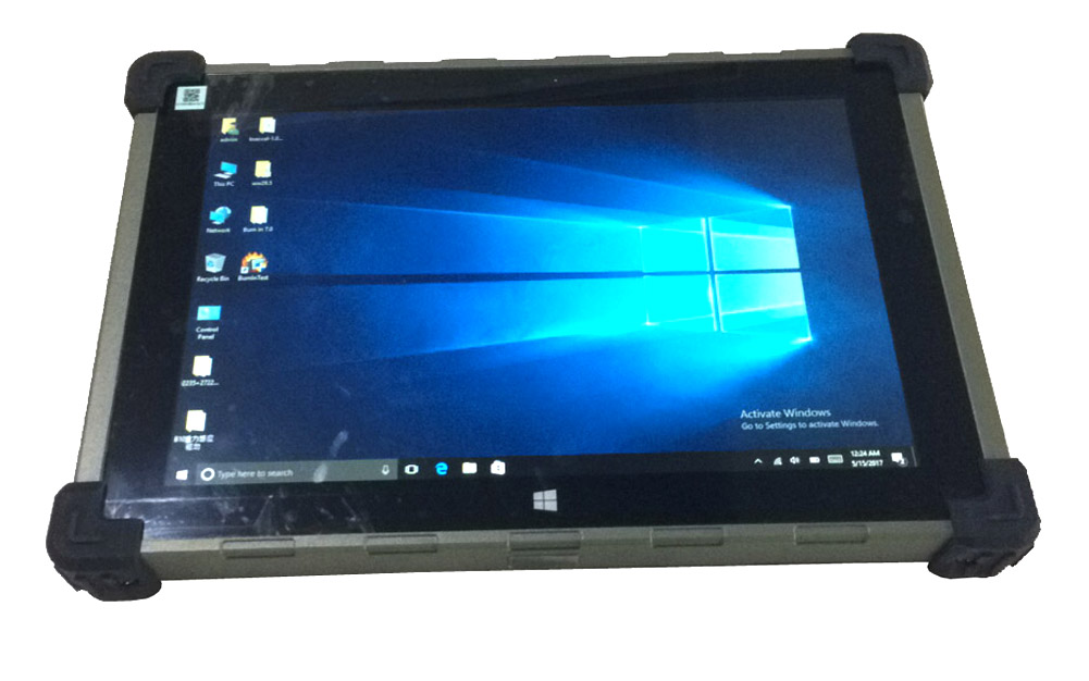 10.1 inch Windows 4G RAM+128GROM UHF RFID GPS Rugged Tablet with Metal rugged case