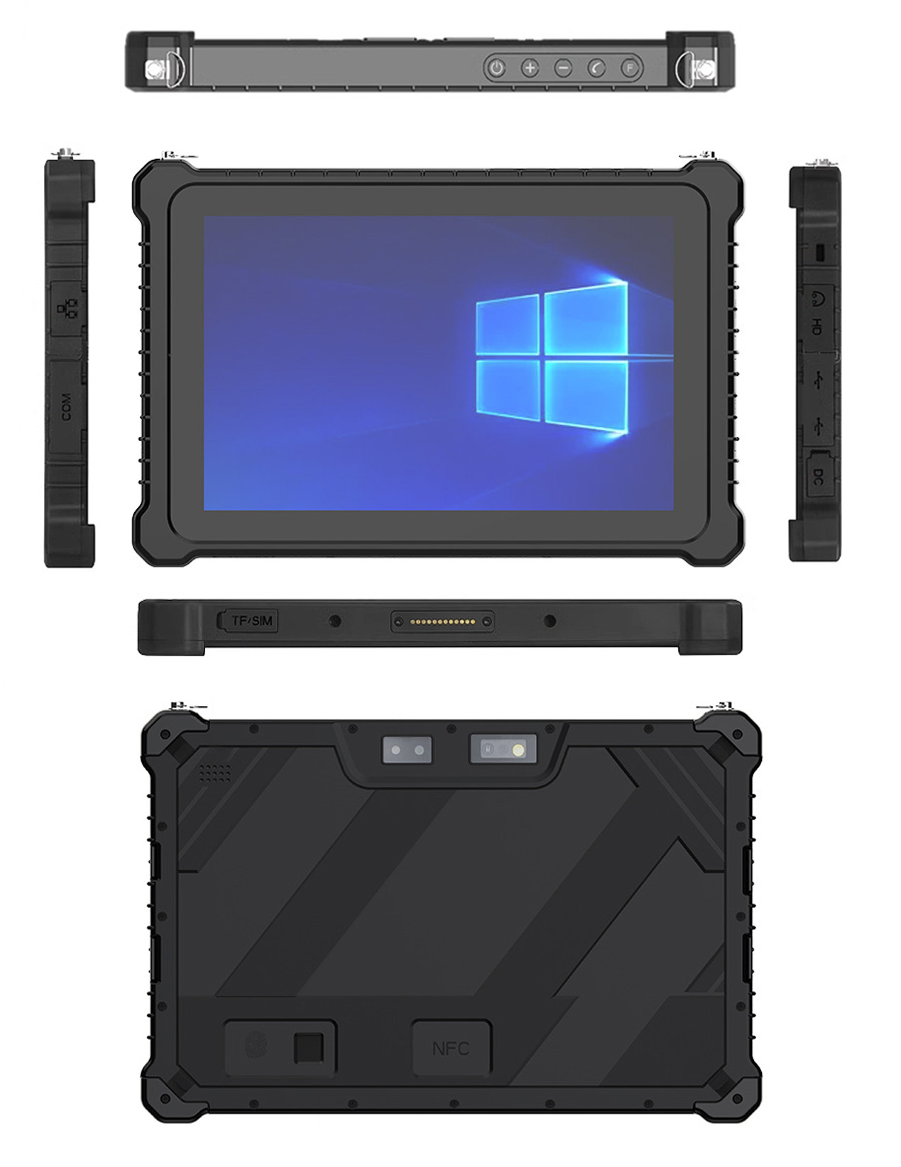Hot Selling 10 Inch Intel N5100 I5 I7 FHD 8 +128GB 16+256GB Win10 Pro Win11 Pro 4G 5G Rugged Tablet PC Pad with NFC Barcode