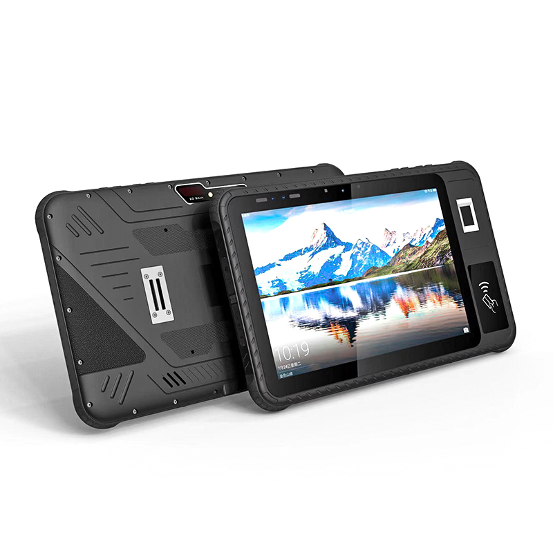 Hot Selling 10 Inch MTK6765 Waterproof Rugged Tablet PC Android 11 Fingerprint With NFC 8000Mah Barcode Scanner UHF RFID RJ45