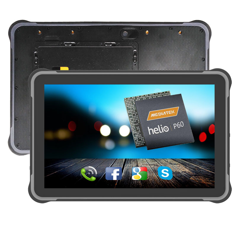 HiDON 10.1 inch Rugged Tablets Octa-core Android 9 4G RAM RJ45 RS232 Vehicle Mount RFID 2D Barcode Industrial Android Tablet PC