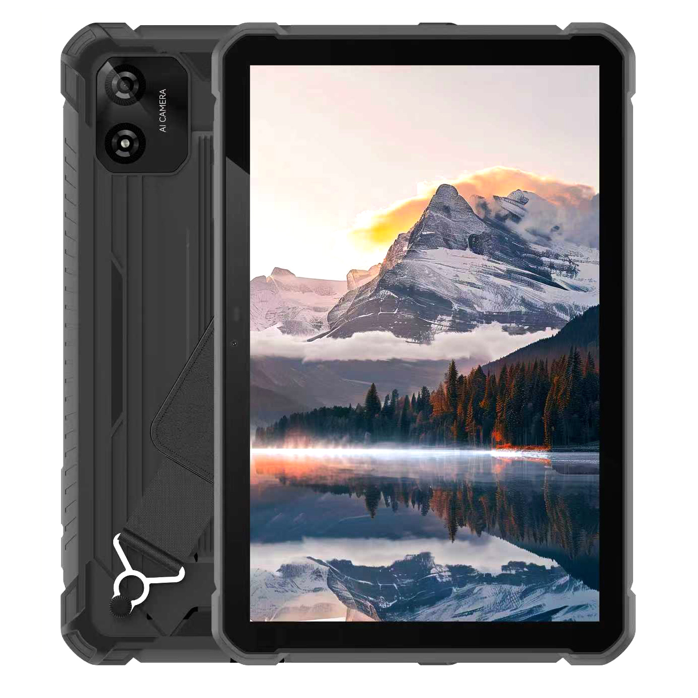 Hidon Factory Android 15 10.1'' MT8786 Octa-core FHD 8GB+128GB IP67 4G Rugged Tablet PC Support GPS GTG with Hand Belt