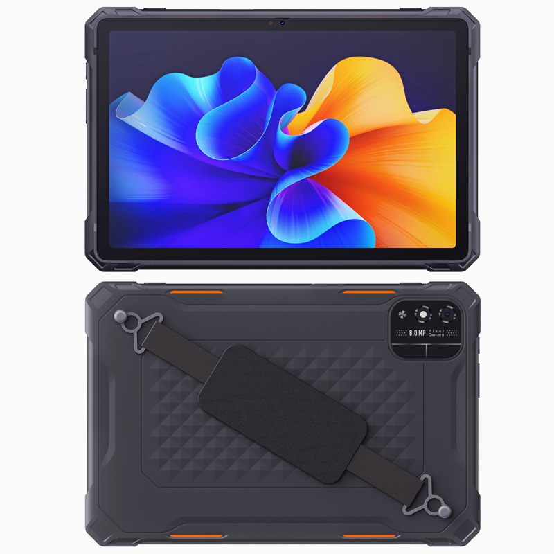 Cheapest Factory 11" Android 16 Mediatek MTK8791 8+128GB FHD IP68 5G Rugged Tablet PC with NFC Handstrap Industrial Tablets