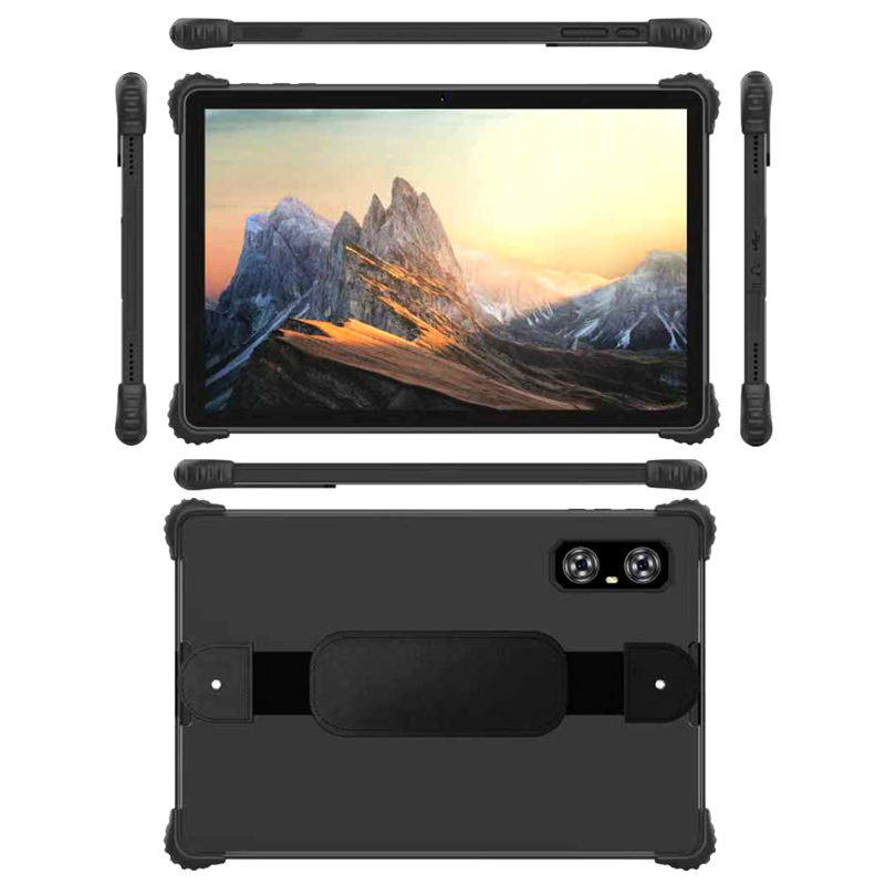 Hidon Factory 11'' Android 14 Unisonic T606 FHD 6GB+128GB IP67 4G Rugged Tablet PC Industrial PC Support AGPS OTG with Hand Belt