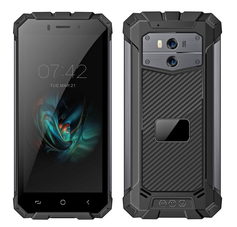 Factory Cheapest 5.5 inch MTK6580 Android 8.1 2G+16G Rugged Phone with NFC PTT Fingerprint 3G Networks IP68 Waterproof Phone