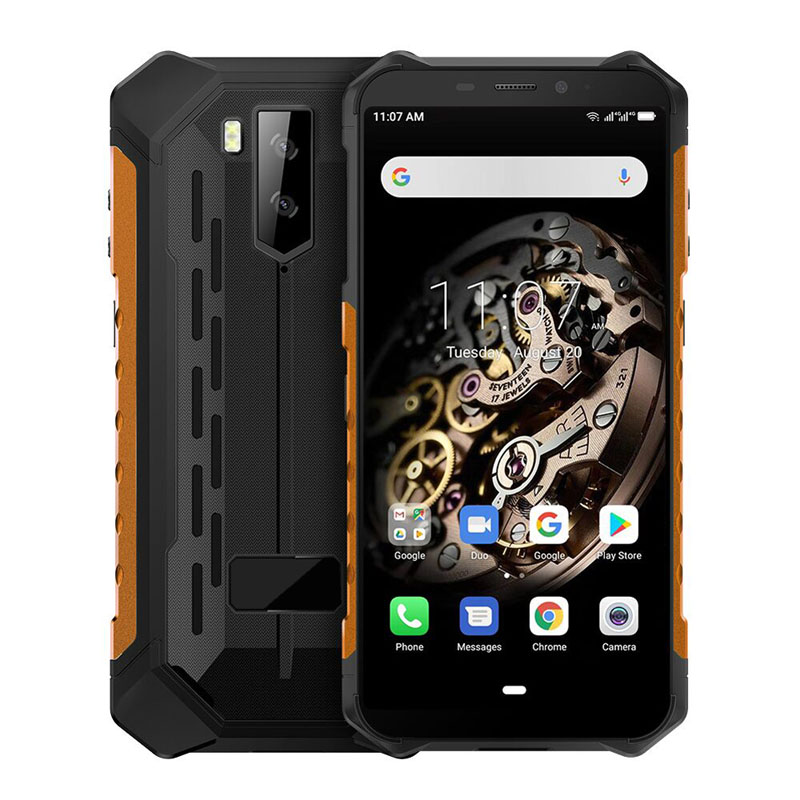 5.5 inch Octa-core Android 9.0 Smart Phone 3G RAM+32G ROM Mobile Phone with NFC IP68 IP69K Rugged Industrial Phone