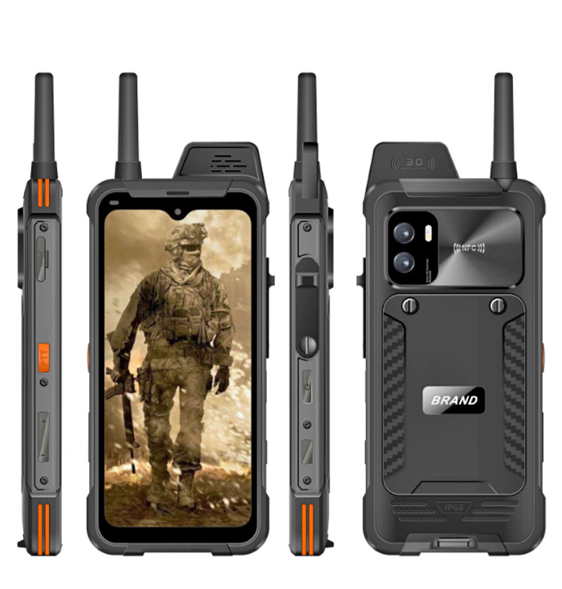 6.3 inch Android Octa-core Digital DMR Waikie-Talkie Satellite Phones Rugged Mobile Smartphones with NFC PTT Function