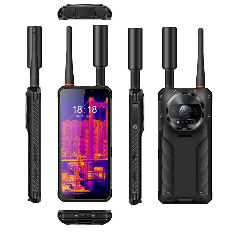 Cheapest Factory 6.72 Inch 5G Rugged Phone Android 14 Rugged Smartphone with NFC 8+128GB DMR Waikie-Talkie PTT Barcode UHF RFID