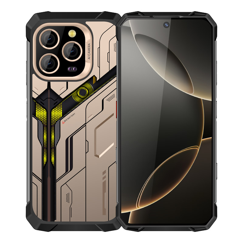 Cheapest Factory 6.79 Inch Rugged Phone Android 14 Rugged Smartphone with 8+128GB NFC Fingerprint Sensor 32MP+68MP Camera