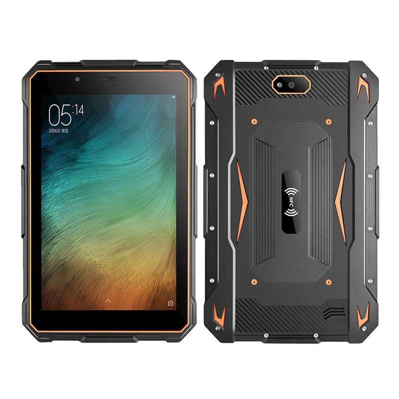 Cheapest Factory 8'' Rugged Tablet Android 13 Front 8.0MP Waterproof Tablet With NFC Fingerprint GPS In-vehicle Rugged Tablet