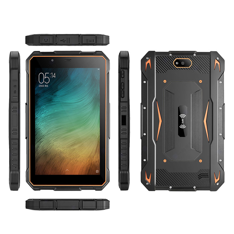 Hot Selling Factory 8 Inch Android 13 Front 8.0MP Camera Rugged Tablet PC Industrial Tablet PC With Fingerprint Scanner NFC Pen