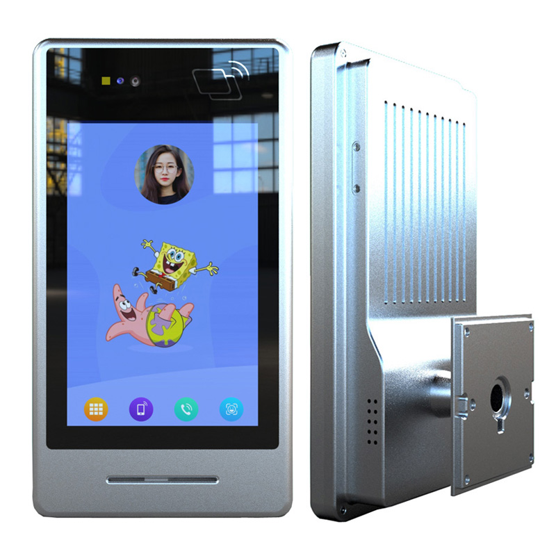 HiDON 7 Inch Linux LAN Port RS232 RS485 NFC 2D Scanner Contact IC Card Reader Linux Ubuntu Gate Door Access Control System