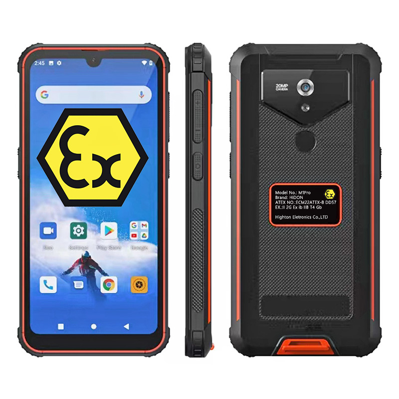 Direct Factory Explosion Proof Android Phone GPS 6 Inch Mobile GMS Explosion-Proof Phone IP68 Rugged ATEX Phone with NFC PTT