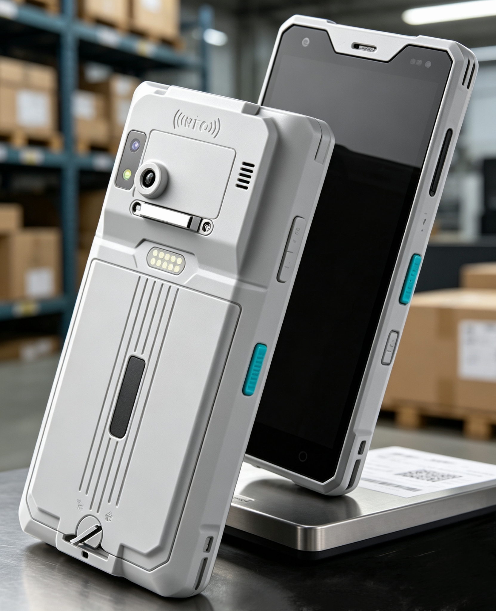 Factory 5.5 Inch Antibacterial Materials PDA Handhelds with NFC Good 2D Code Barcode Scanner for Hospital Retail Data Collector