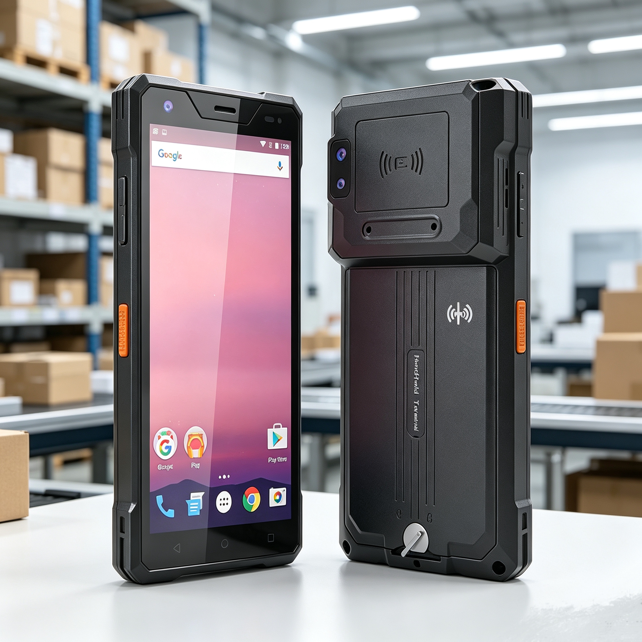 HiDON Direct Factory 5.5 Inch UHF RFID PDA Handhelds with UHF RFID 2D Code Barcode Scanner Logistics/Warehouse Data Collection