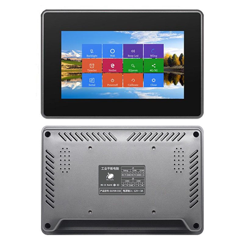 Cheapest Industrial Panel PC 7" RK3568 2.0GHz Android/Ubuntu/Linux Industrial Computer with RS232 RS485 Dual LAN for Industrial